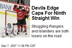 Devils Edge Caps For Ninth Straight Win