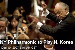 NY Philharmonic to Play N. Korea