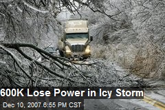 600K Lose Power in Icy Storm