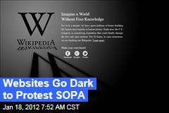 Websites Go Dark to Protest SOPA, PIPA