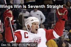 Wings Win Is Seventh Straight