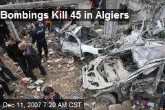 Bombings Kill 45 in Algiers