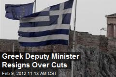 Greek Deputy Minister Resigns Over Cuts