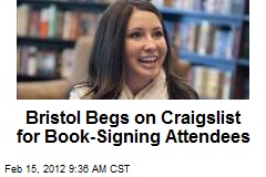 Bristol Begs on Craigslist for Book-Signing Attendees
