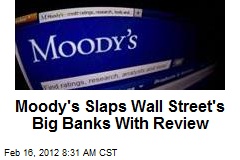 Moody&#39;s Slaps Wall Street&#39;s Big Banks With Review