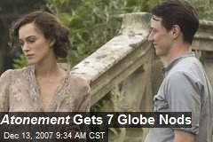 Atonement Gets 7 Globe Nods