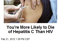 You&#39;re More Likely to Die of Hepatitis C Than HIV