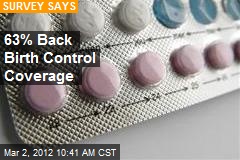 63% Back Birth Control Coverage
