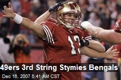 49ers 3rd String Stymies Bengals