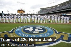 Teams of 42s Honor Jackie