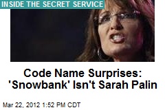 Code Name Surprises: &#39;Snowbank&#39; Isn&#39;t Sarah Palin