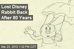 Lost Disney Rabbit Back After 80 Years