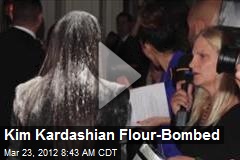 Kim Kardashian Flour-Bombed