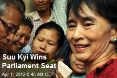 Suu Kyi Wins Parliament Seat