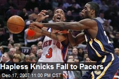 Hapless Knicks Fall to Pacers