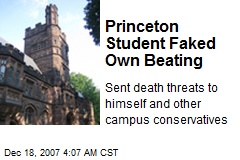 Princeton Student Faked Own Beating