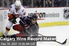 Calgary Wins Record Maker