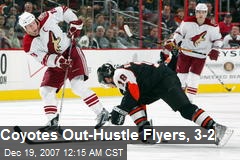 Coyotes Out-Hustle Flyers, 3-2