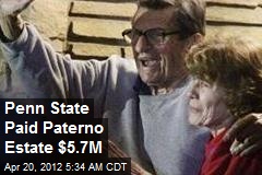 Penn State Paid Paterno Estate $5.7M