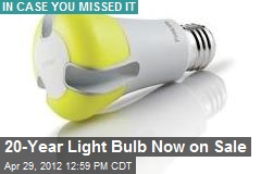 20-Year Light Bulb Goes on Sale