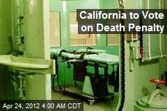 California to Vote on Death Penalty