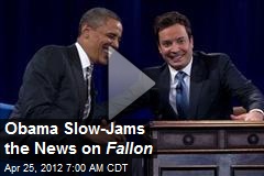 Obama Slow-Jams the News on Fallon