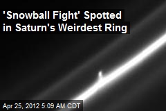 &#39;Snowball Fight&#39; Spotted in Saturn&#39;s Weirdest Ring