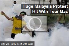 Huge Malaysia Protest Hit With Tear Gas