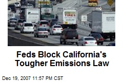 Feds Block California's Tougher Emissions Law