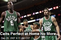 Celts Perfect at Home No More
