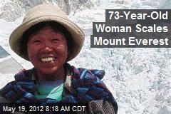 73-Year-Old Woman Scales Mount Everest