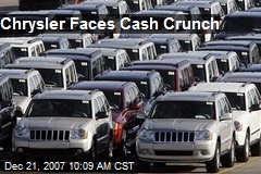 Chrysler Faces Cash Crunch