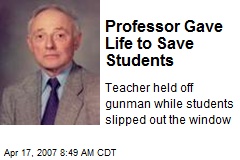 Professor Gave Life to Save Students