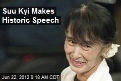 Suu Kyi Makes Historic Speech