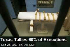 Texas Tallies 60% of Executions