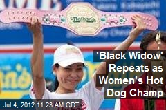 &#39;Black Widow&#39; Repeats as Women&#39;s Hot Dog Champ