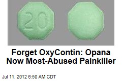 Opana Overtakes OxyContin as Most-Abused Painkiller
