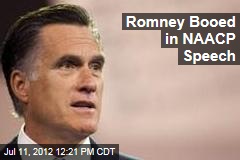 Romney Booed in NAACP Speech