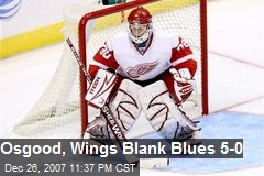 Osgood, Wings Blank Blues 5-0