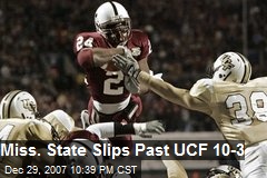 Miss. State Slips Past UCF 10-3