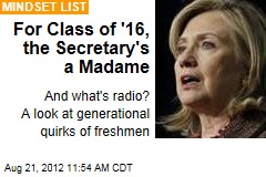 For Class of &#39;16, the Secretary&#39;s a Madame