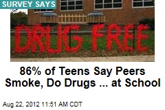 86% of Teens Say Peers Smoke, Do Drugs ... at School