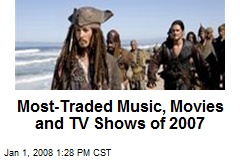 Most-Traded Music, Movies and TV Shows of 2007