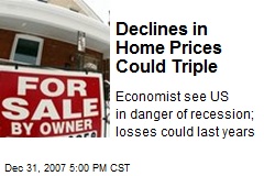 Declines in Home Prices Could Triple