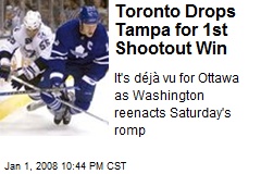 Toronto Drops Tampa for 1st Shootout Win