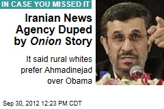 Iranian News Agency Duped by Onion Story