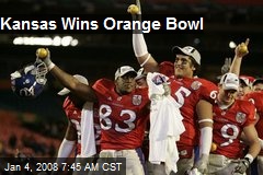 Kansas Wins Orange Bowl