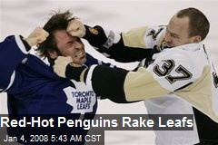 Red-Hot Penguins Rake Leafs