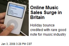 Online Music Sales Surge in Britain