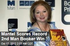 Mantel Scores Record 2nd Man Booker Win